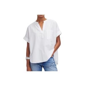 Madewell Lakeline Popover Shirt 100% Cotton NWOT